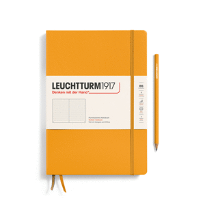 Leuchtturm, Notebook, Rising Sun, Composition (B5), Dotter, Hardcover: libreta punteada, 219 páginas numeradas