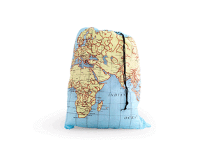 World Map: bolsa de lavandería (LB06MP)