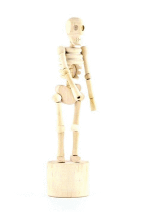 Lazy Bones Skeleton: títere plegable (GG21)
