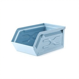 Blue Metal Storage Container: contenedor multiusos (OR78-B)
