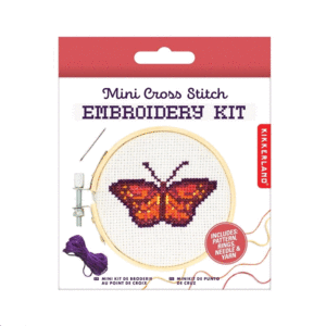Mini Cross Stitch Embroidery Kit, Butterfly: kit de bordado (GG179)