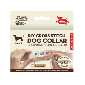 Kobe, DIY Cross Stitch Dog Collar Small: set de bordado y correa para mascota (DIG09)