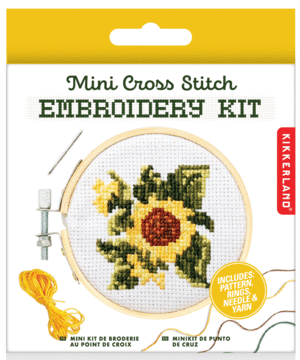Mini Cross Stitch Embroidery Kit Sunflower: Kit de bordado (GG228)