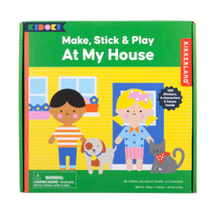 Make, Stick & Play, At My House: juego armable de papel (KID11-F)