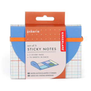Set Of 5 Sticky Notes: set de 5 diseños de notas autoadheribles (INK09-F)