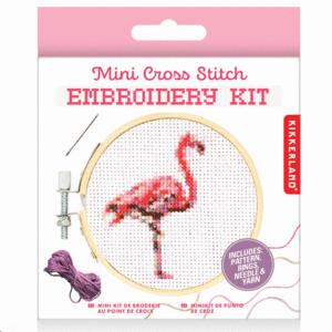 Mini Cross Stitch Embroidery Kit, Flamingo: kit de bordado (GG244)