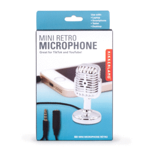 Mini Retro Microphone: micrófono para celular (US240)