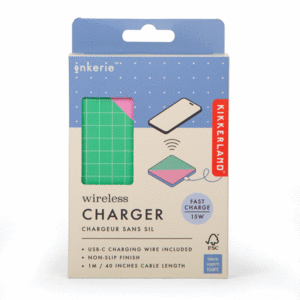 Wireless Charger, Colorblock: cargador inalámbrico (INK36)