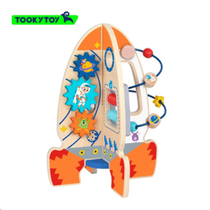 Activity Rocket: juguete interactivo de madera