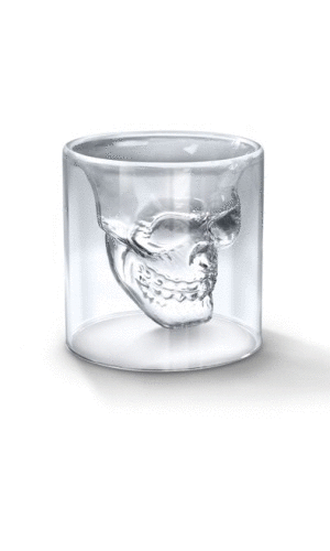 Doomed Skull Shot Glass: vaso tequilero