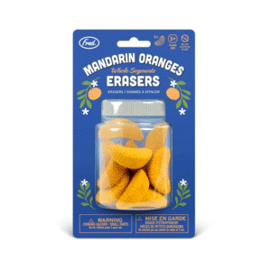 Mandarin Oranges Erasers: set de 6 borradores