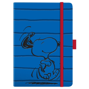 Snoopy, corriendo azul: libreta
