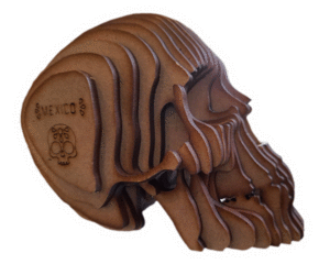 Calavera: figura decorativa de MDF