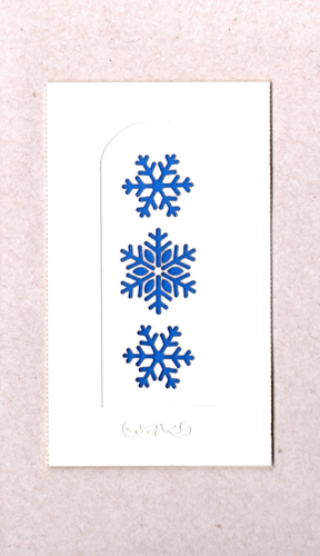 Copos de nieve: tarjetas luz