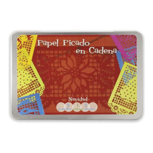 Papel picado navideño: postales decorativas