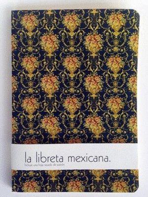 Chile cabrón, línea marfil, victoriana: libreta cosida 15x21 cm.