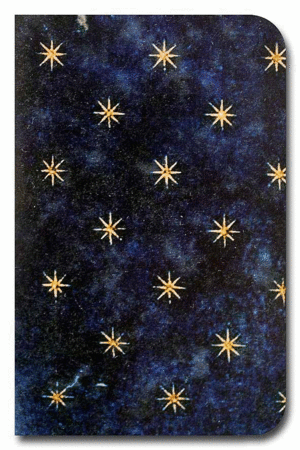 Chile cabrón, línea clásica, estrellas: libreta cosida 9x14 cm.