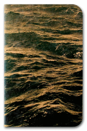 Chile cabrón, línea clásica, agua: libreta cosida 9x14 cm.