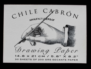 Chile Cabrón, Drawing Paper, Vintage: bloc de dibujo 14 x 21 cm.