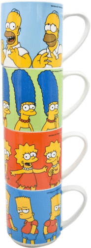 Simpsons, The: set de 4 tazas