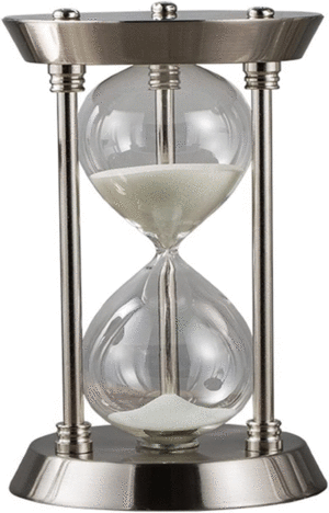 Hourglass Silver: reloj de arena (15 minutos)