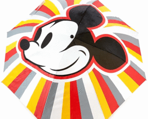 Disney, Mickey Mouse, Striped Umbrella: paraguas