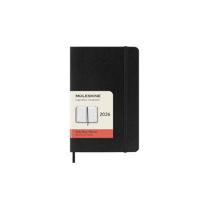 Moleskine, Daily, Black, 12M, Pocket, Soft: agenda diaria 2026