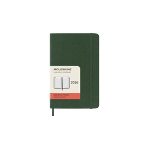 Moleskine, Daily, Myrtle Green, 12M, Pocket, Soft: agenda diaria 2026
