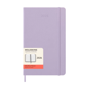 Moleskine, Daily, Pastel Lilac, 12M, Large, Hard: agenda diaria 2026