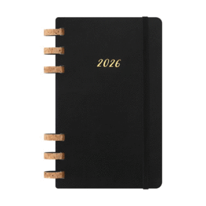Moleskine, Weekly and Monthly, Spiral Life, Black, Large, Hard: agenda semanal y mensual 2026