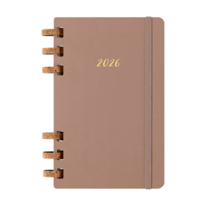 Moleskine, Weekly and Monthly, Spiral Life, Almond, Large, Hard: agenda semanal y mensual 2026