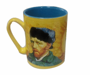 Van Gogh Disappearing Ear Mug: taza