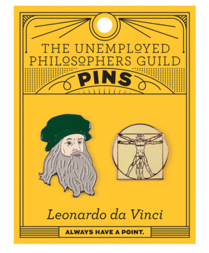Leonardo Da Vinci and The Vitruvian Man Pins: set de pins coleccionables