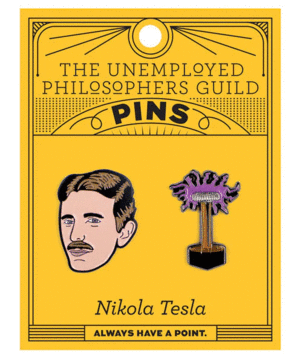 Nikola Tesla and Tesla Coil Pins: set de pins coleccionables