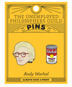 Andy Warhol and Soup: set de pins coleccionables