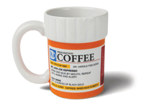 Prescription Coffee Mug: taza
