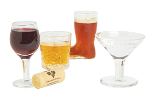 Mini Cocktails: set de 4 vasos tequileros