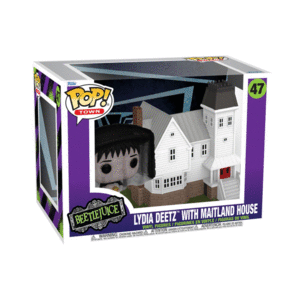 Beetlejuice, Lydia Deetz with Maitland House, Funko Pop! Town: set de 2 figuras coleccionables