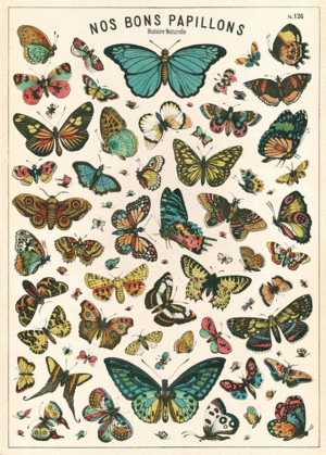 Butterfly, Vintage Poster: papel decorativo