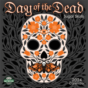 Day of the Dead, Sugar Skulls: calendario de pared 2024