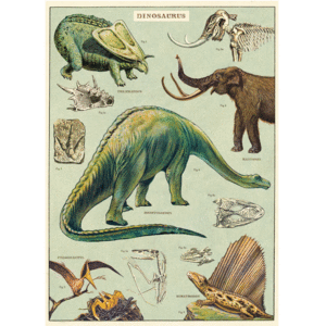 Dinosaurs, Vintage Poster: papel decorativo