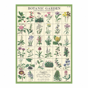 Botanic Garden, Vintage Poster: papel decorativo