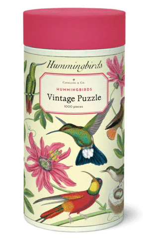 Hummingbirds, Vintage Puzzle: rompecabezas 1000 piezas
