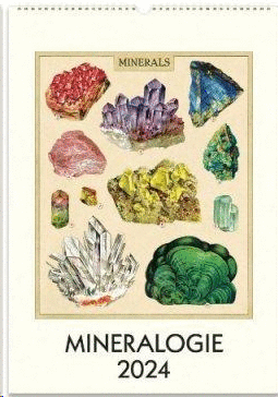 Mineralogie: calendario de pared 2024