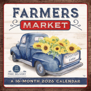 Hopper Studios, Farmer´s Market, 16 Month: calendario de pared 2026