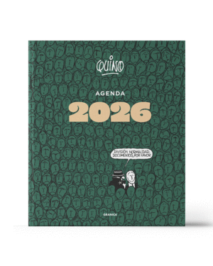 Quino, columnas, verde, encuadernada: agenda semanal 2026