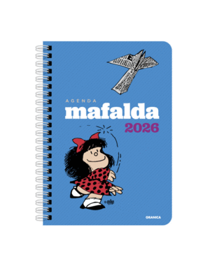 Mafalda, columnas, azul, anillada: agenda semanal 2026