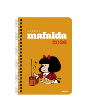Mafalda, módulos, naranja, anillada: agenda semanal 2026
