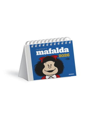 Mafalda, azul: calendario de escritorio 2025