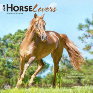 Horse Lovers, 16 Month: calendario de pared 2026